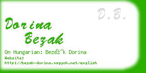 dorina bezak business card